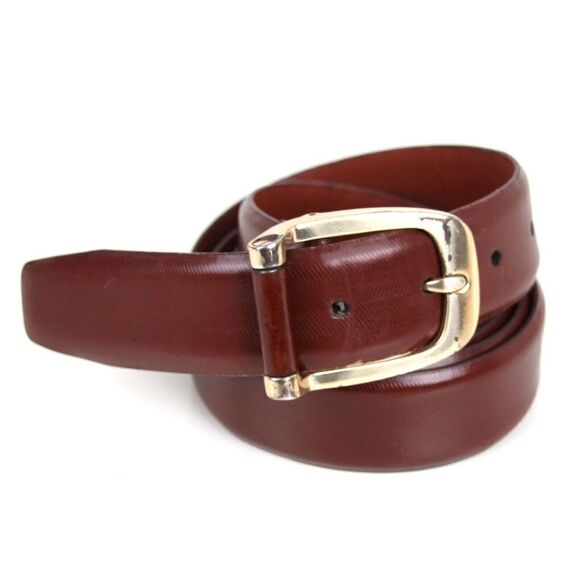 Cole Haan TEXTURED BROWN GENUINE LEATHER 1.25"Wd CASUAL DRESS MEN'S BELT 44 (X31 - Picture 5 of 13